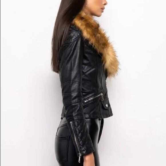 Are you Able Moto faux fur jacket - Picture 6 of 6
